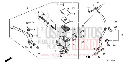 FR. BRAKE MASTER CYLINDER PES125R8 de 2008